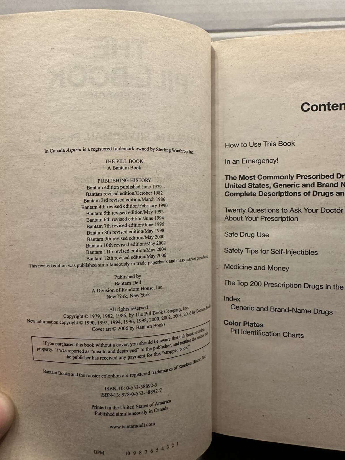 The Pill Book (12th Edition) – Silverman, Harold M. – Paperback – Good