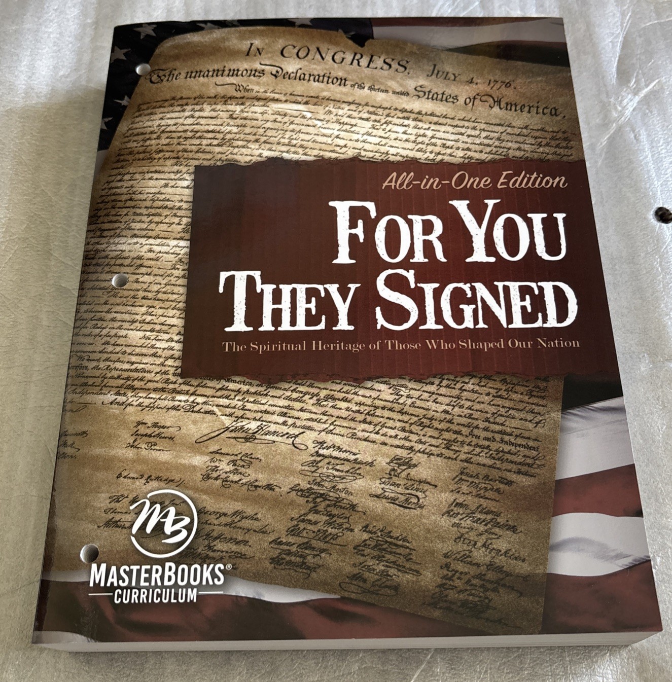 For You They Signed. MasterBooks Homeschool