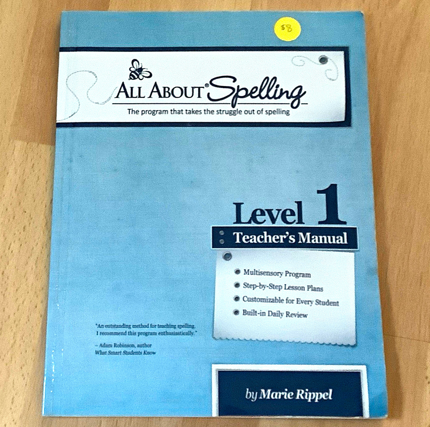 All About Spelling Level 1 Teacher&rsquo;s Manual by Marie Rippel (2005, PB)