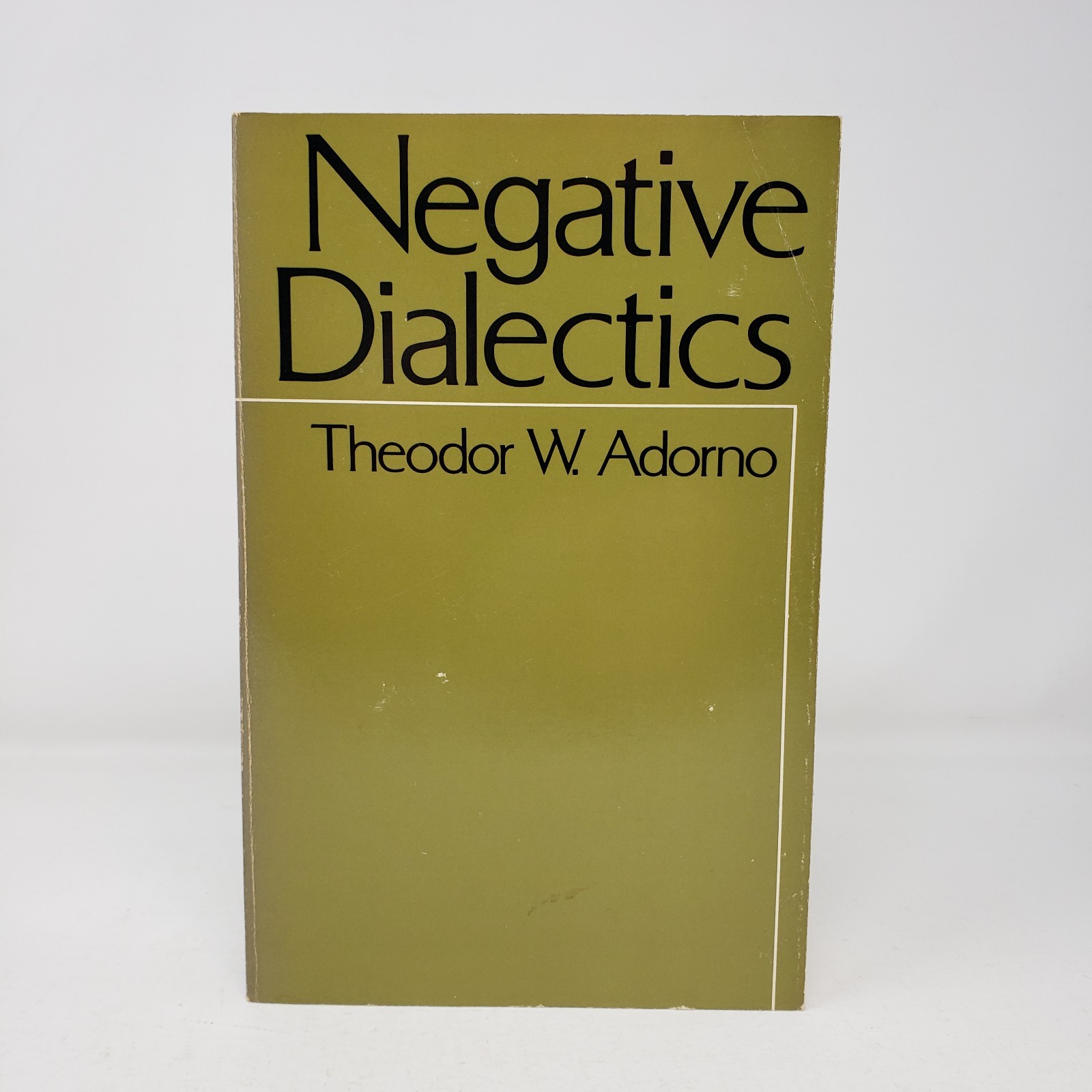 Negative Dialectics by Theodor W. Adorno (1981, Trade Paperback)