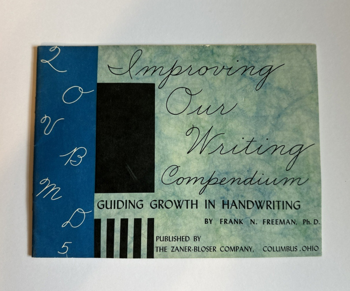 Vintage 1969 Improving Our Writing Compendium Handwriting Frank N Freeman