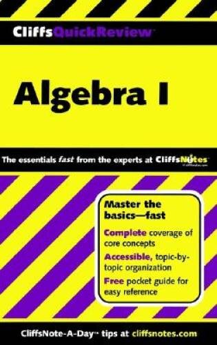 CliffsQuickReview Algebra I (Bk. 1) – Paperback – VERY GOOD