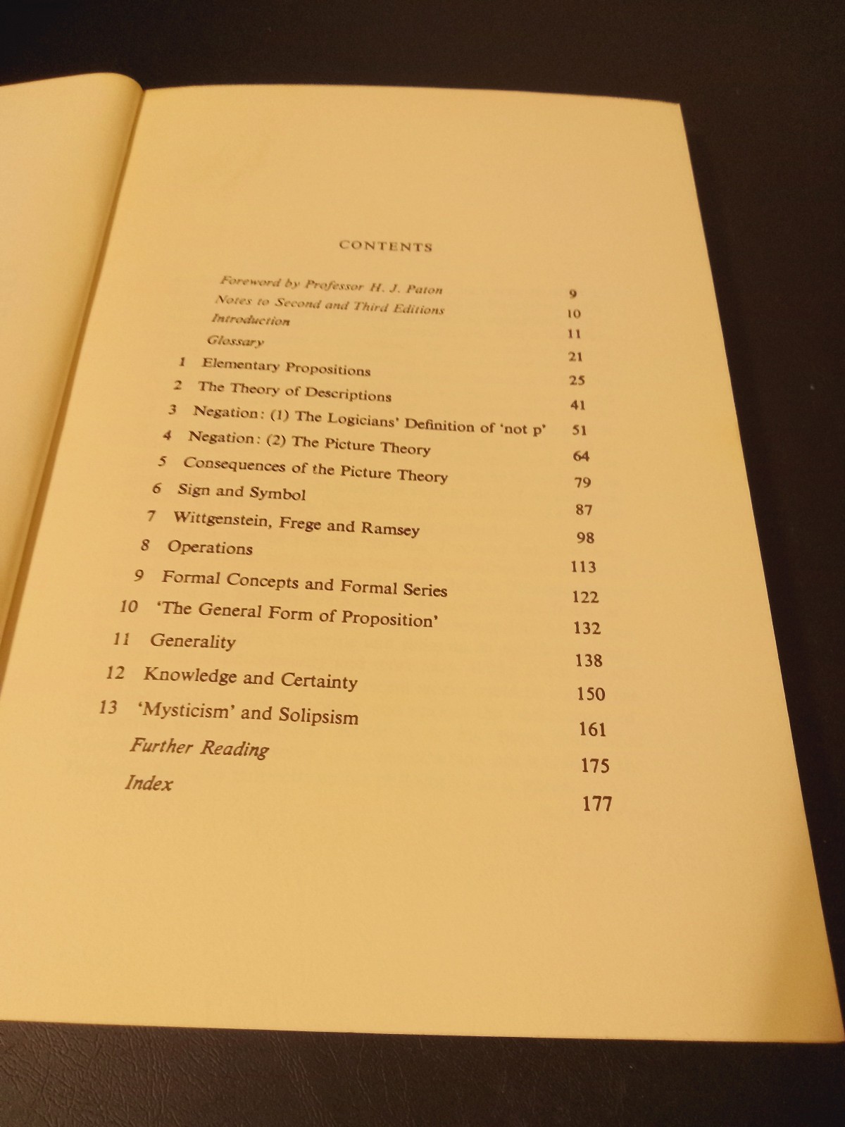 1971 An Introduction to Wittgenstein&rsquo;s Tractatus. G E M Anscombe PB Edition