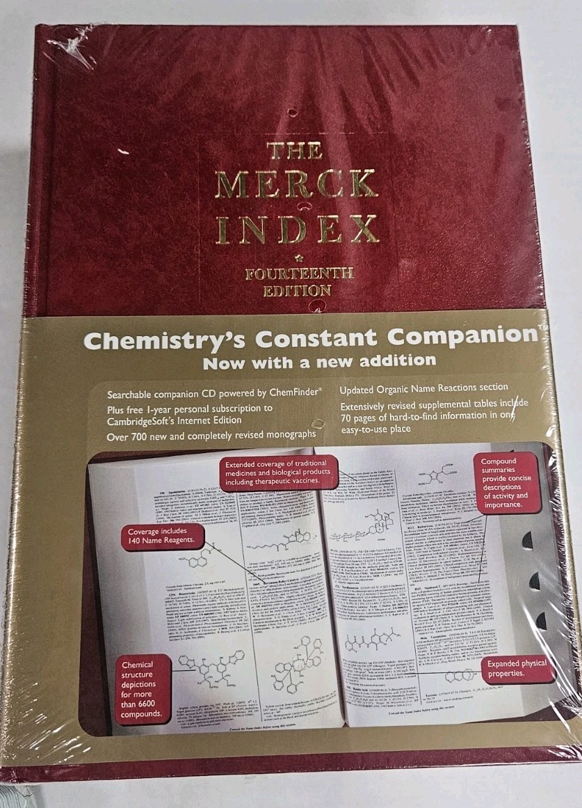 Ther Merck Index Book 14th Fourteenth Edition Brand New Sealed With CD