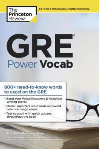 GRE Power Vocab (Graduate School Test Preparation) – Paperback – GOOD