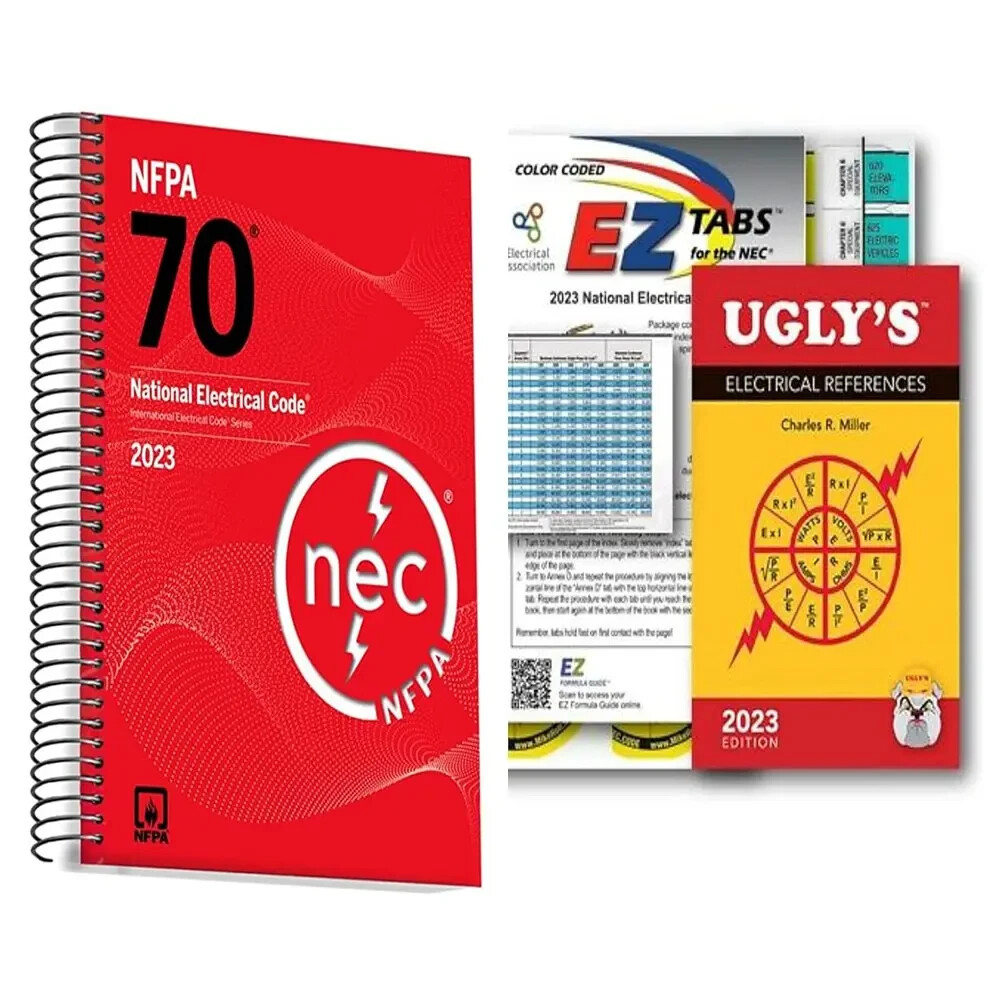 2023 NEC Code Book NFPA70 NEC Spiral + 2023 Ugly&rsquo;S Electrical Ref + EZ USA Stock