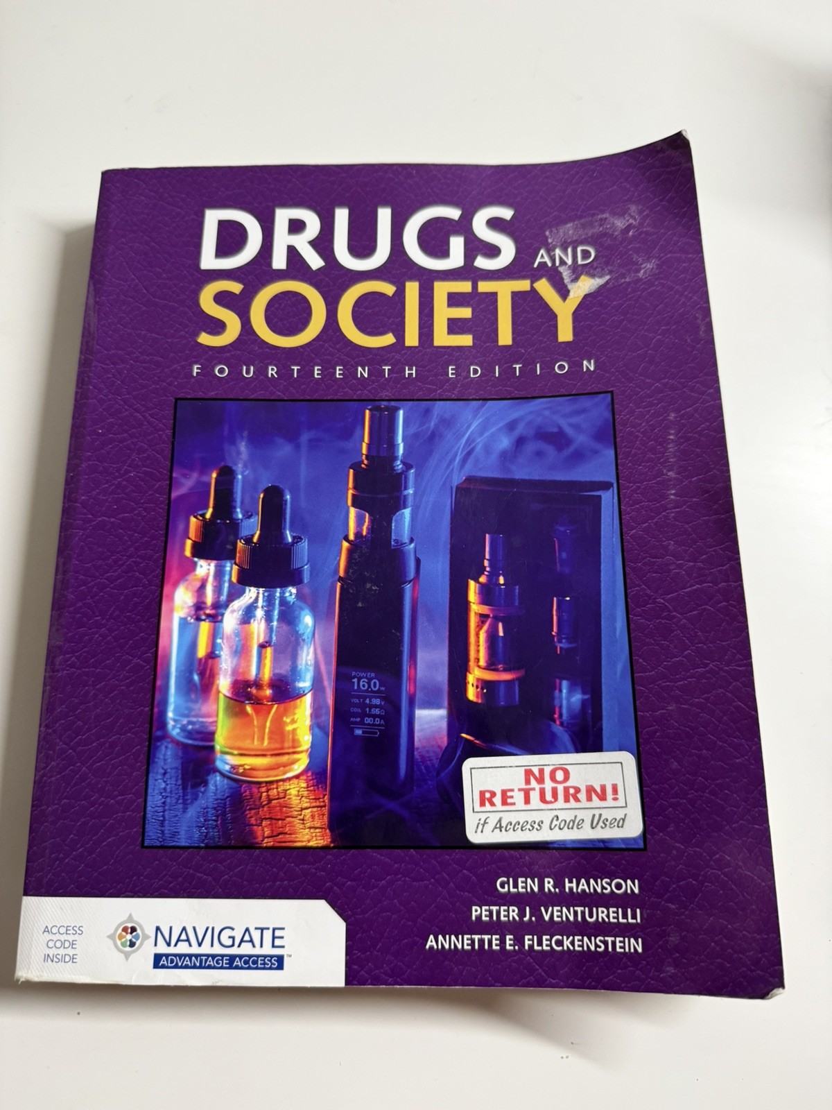 Drugs and Society 14th Edition Good Condition ISBN: 978128-4197853