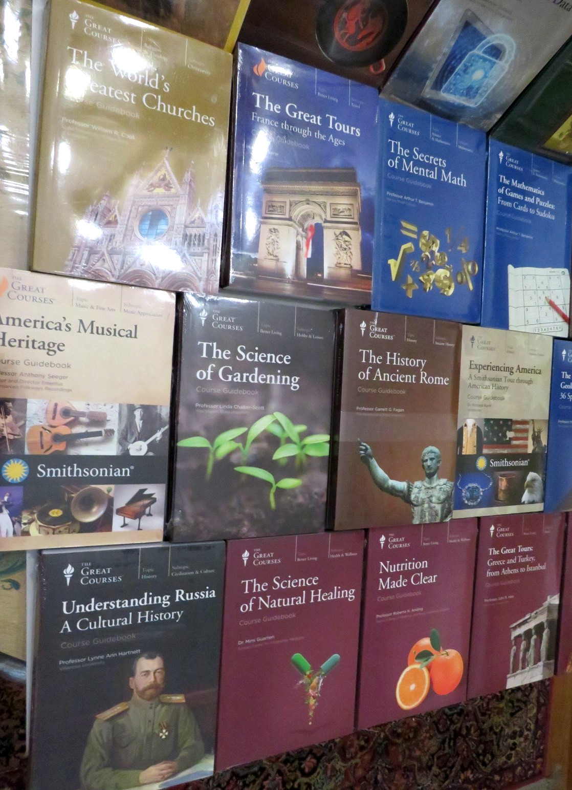 THE GREAT COURSES DVD LOT WITH BOOKS- LARGE GROUPING OF FACTORY SEALED SETS