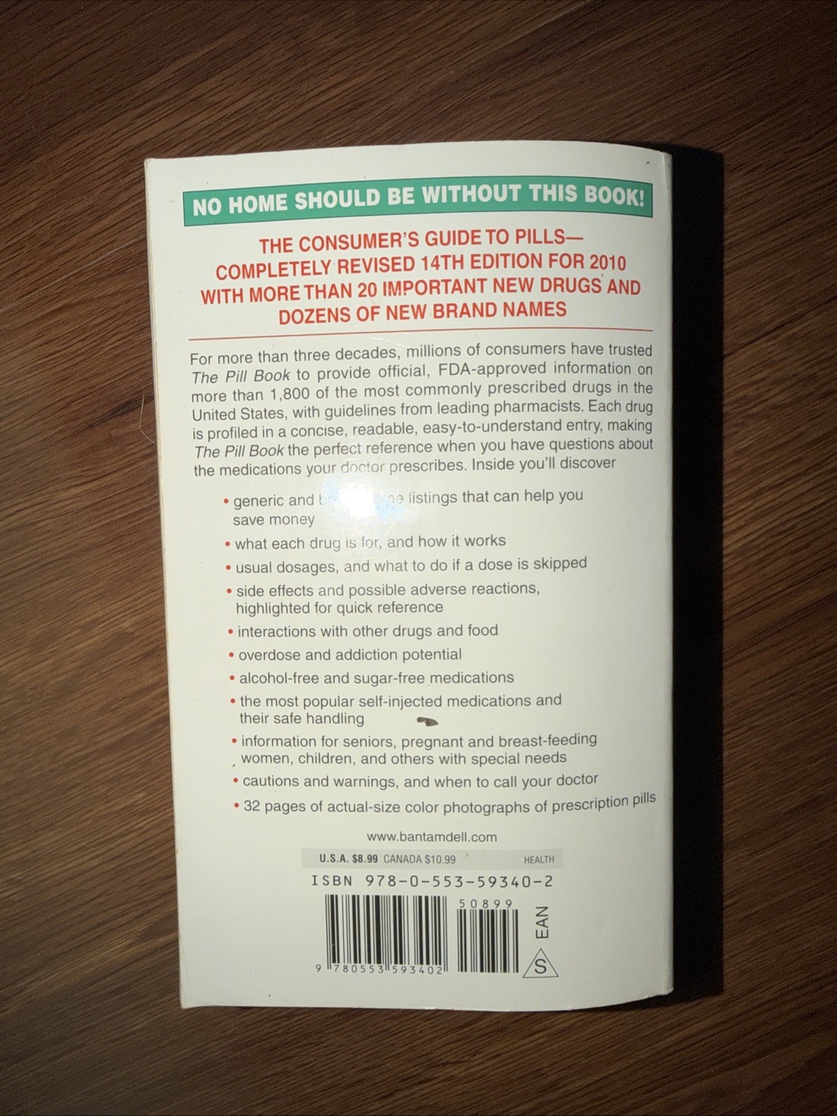 Pill Book by Harold M. Silverman (2010, Mass Market)