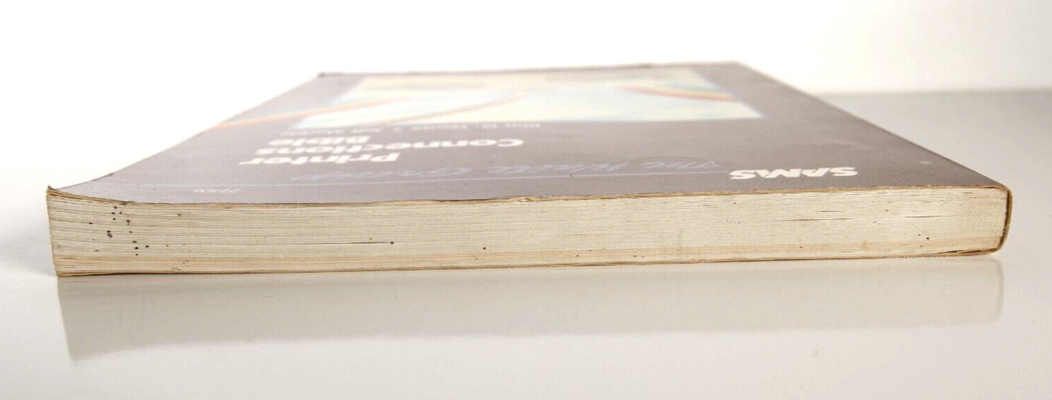 Sams Printer Connection Bible, 1985 Softcover Paperback Book, Apple, Epson
