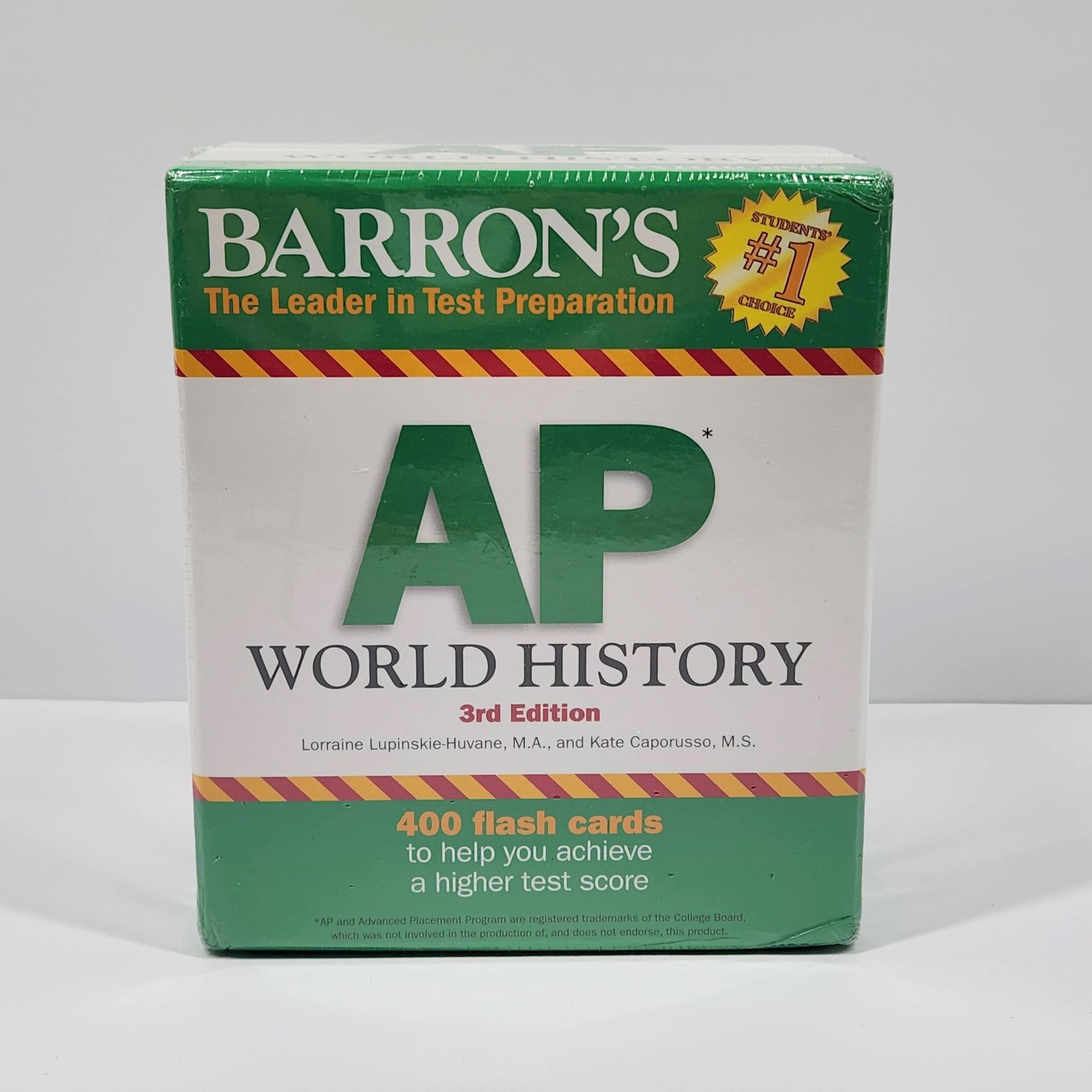 Barron&rsquo;s AP World History 3rd Edition 400 Flash Cards Test Prep Study Aid NEW