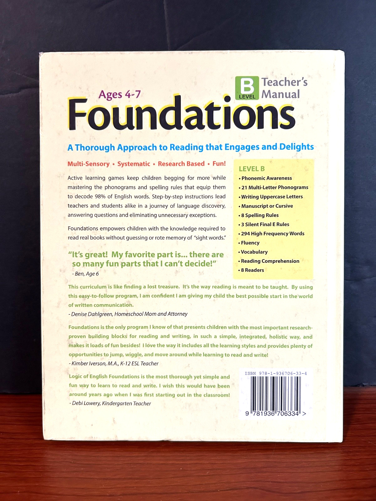 Logic of English Foundations Level B Teacher’s Manual by Denise Eide