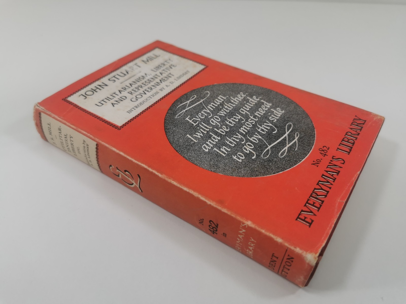 John Stuart Mill Book Utilitarianism, Liberty and Representative Government 1962