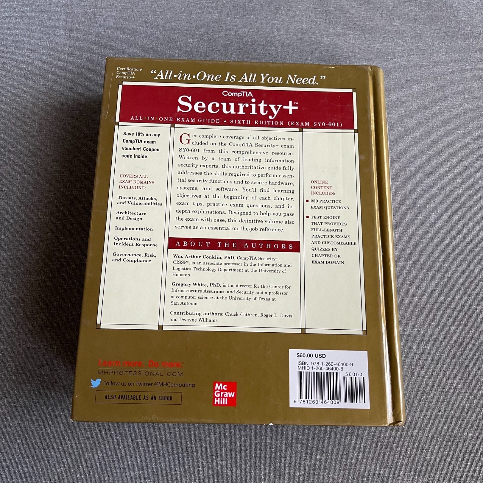 CompTIA Security+ SY0-601 All-in-One Exam Guide 6th Ed. Book + Practice Tests