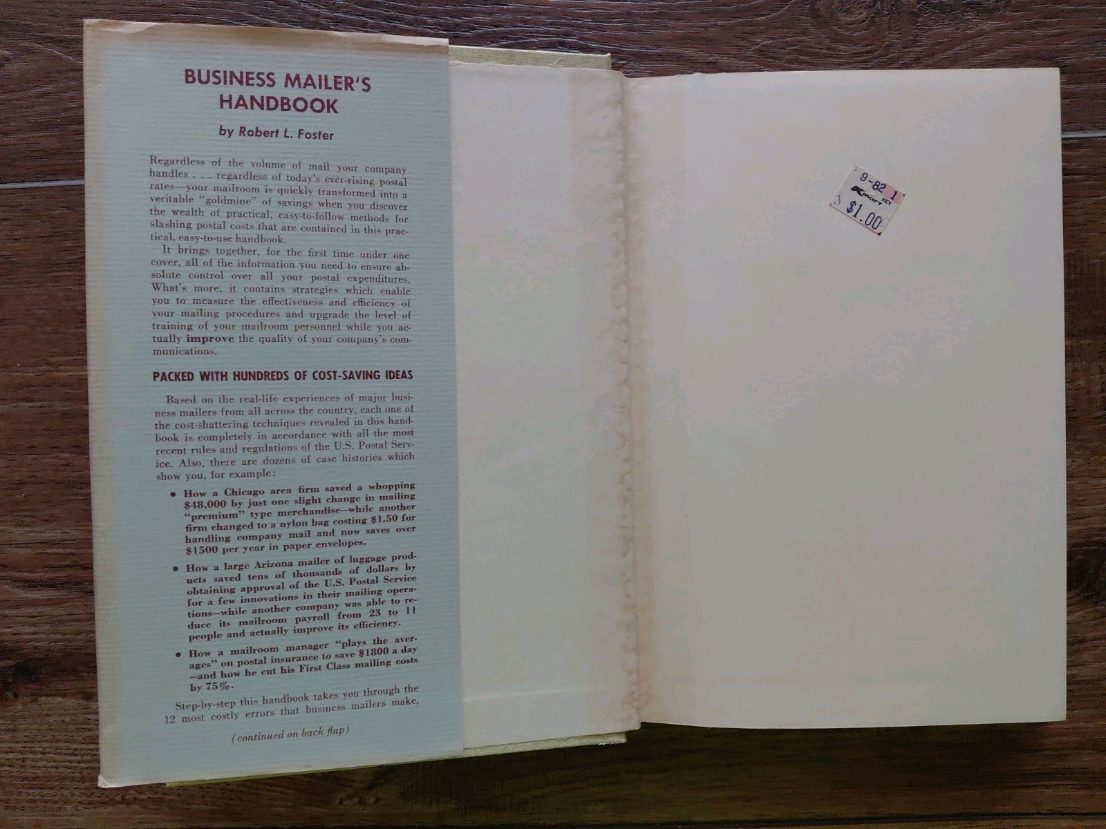 Business Mailers Handbook Hardcover Robert Foster Rare Business Book 1977 MISC4