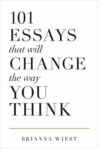 101 Essays That Will Change – Paperback, by Wiest Brianna; Catalog – Very Good