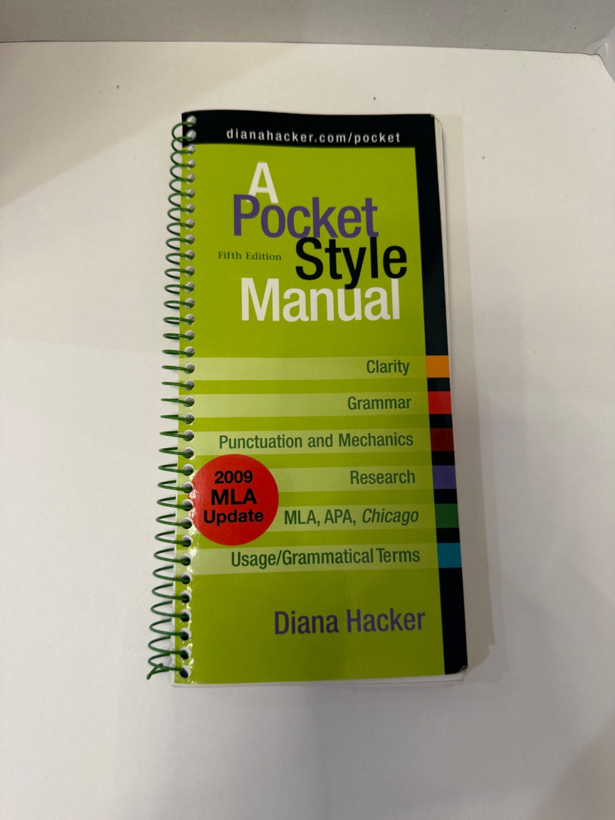 Pocket Style Manual 2009 by Diana Hacker (2009, Trade Paperback)
