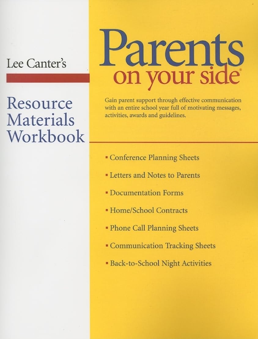 Parents on Your Side Resource Materials Workbook – Canter, Lee – Good – See …