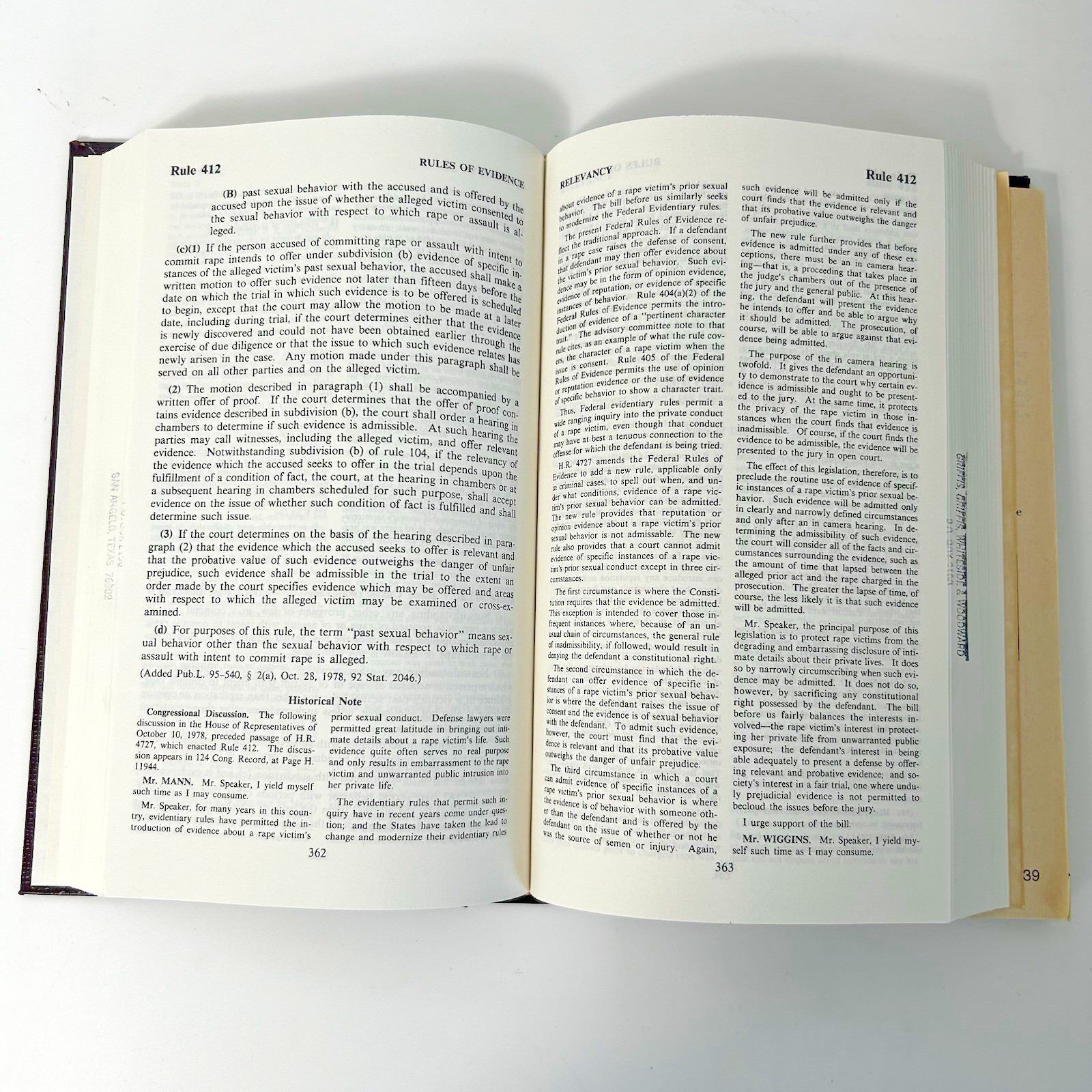 United States Code Annotated Title 28 Federal Rules Of Evidence Books