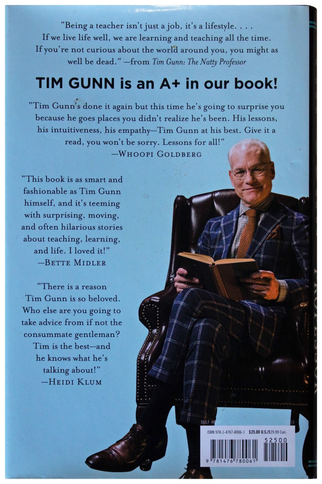 TIM GUNN Natty Professor SIGNED 1ST EDITION Project Runway Reality TV Host 2015