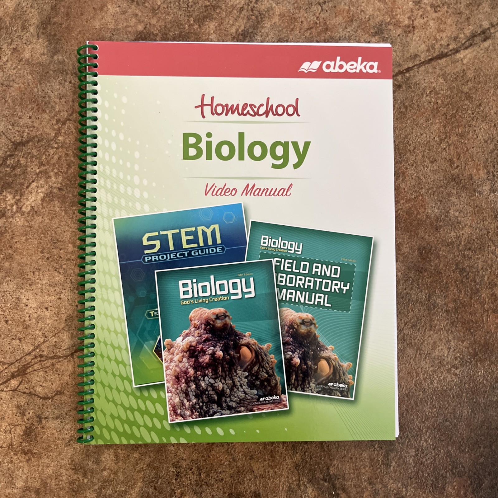 Abeka Homeschool Biology Video Manual Ring/Wire Bound English Science