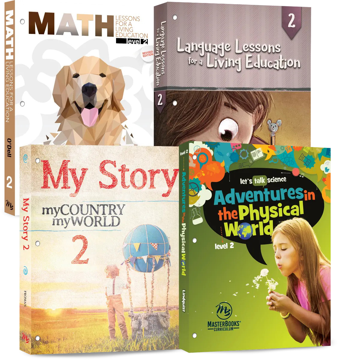 New Master Books GRADE 2 BASIC 4 SUBJECT SET Curriculum Package Homeschool