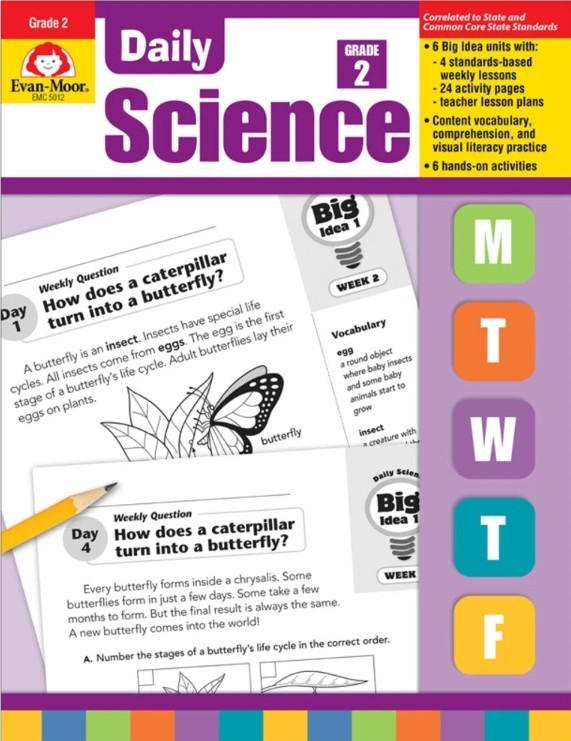 Daily Science Book Grade 2 BRAND NEW – paperback, EVAN-MOOR