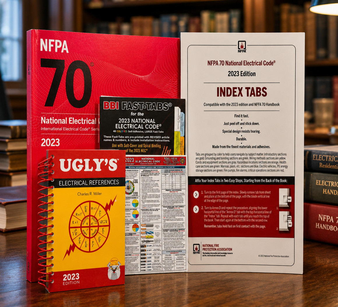 NFPA 70 National Electrical Code 2023 PB+ Ugly&rsquo;s ele+ BBI Tabs + QUICK + index