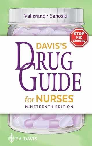 Davis&rsquo;s Drug Guide for – Paperback, by Vallerand April Hazard; – Very Good j