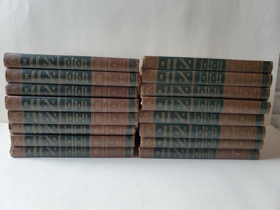 Vintage 1958 The Illustrated Library of Natural Sciences 16 Volume Set