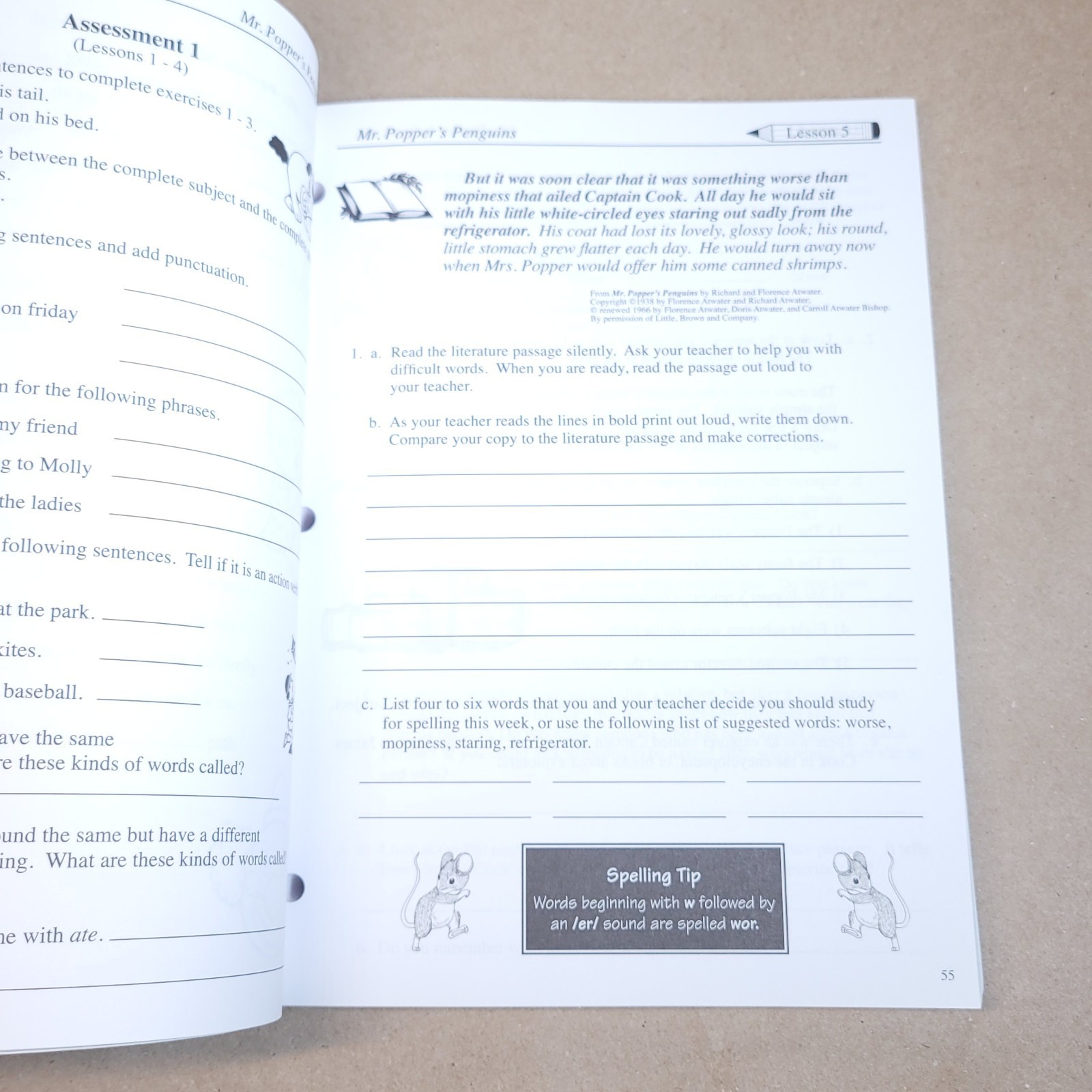 Student Activity Book – The Purple Book (Learning Language Arts Through Literatu