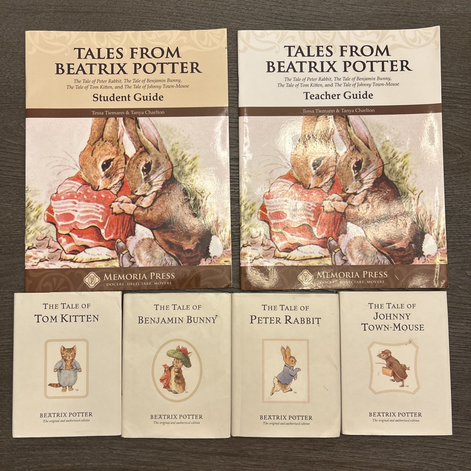 Memoria Press Tales From Beatrix Potter Teacher Student Guides and 4 books SET