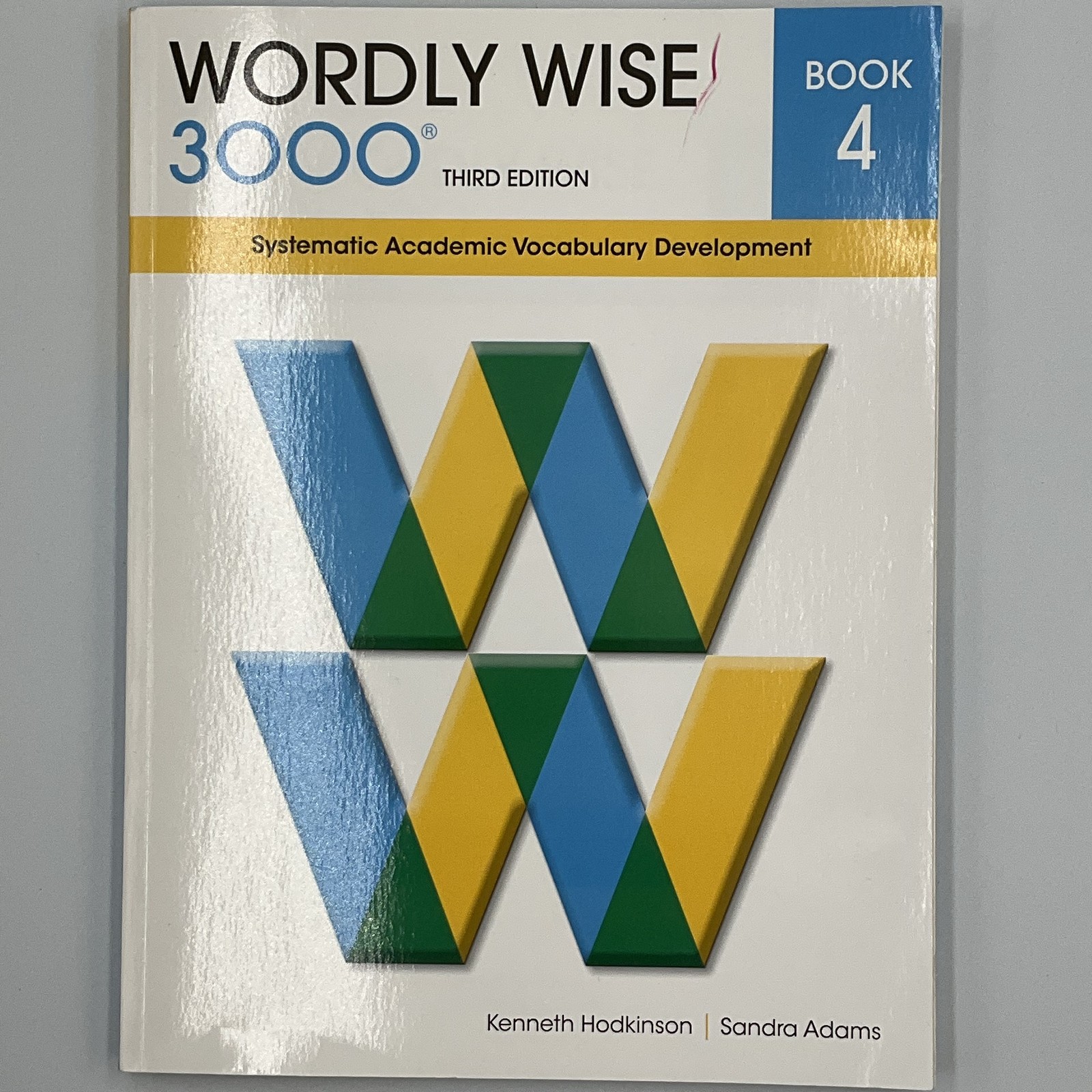 Wordly Wise 3000 Book 4 Third Edition Kenneth Hodkinson Vocabulary Workbook-NEW