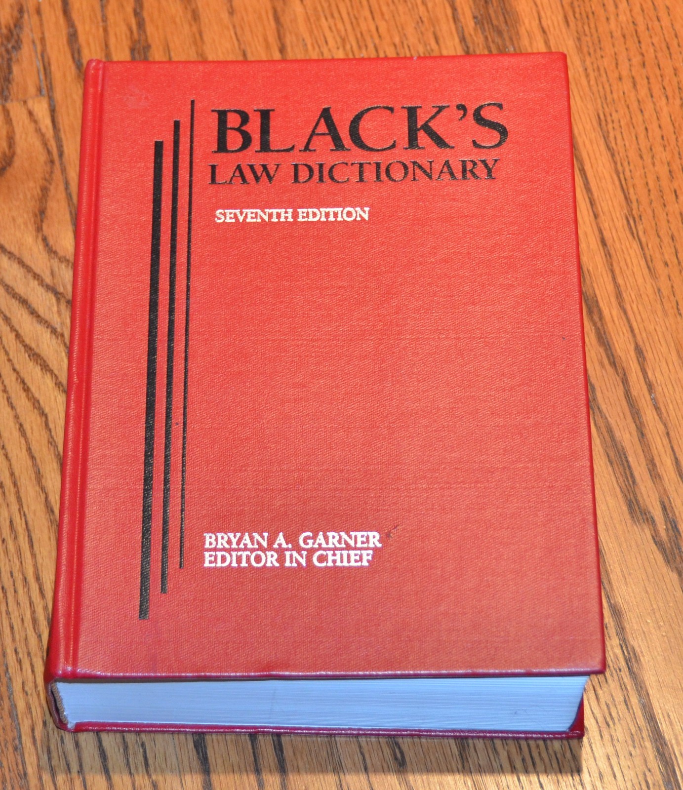 Black&rsquo;s Law Dictionary 7th Seventh Edition hardback book Bryan A. Garner M5