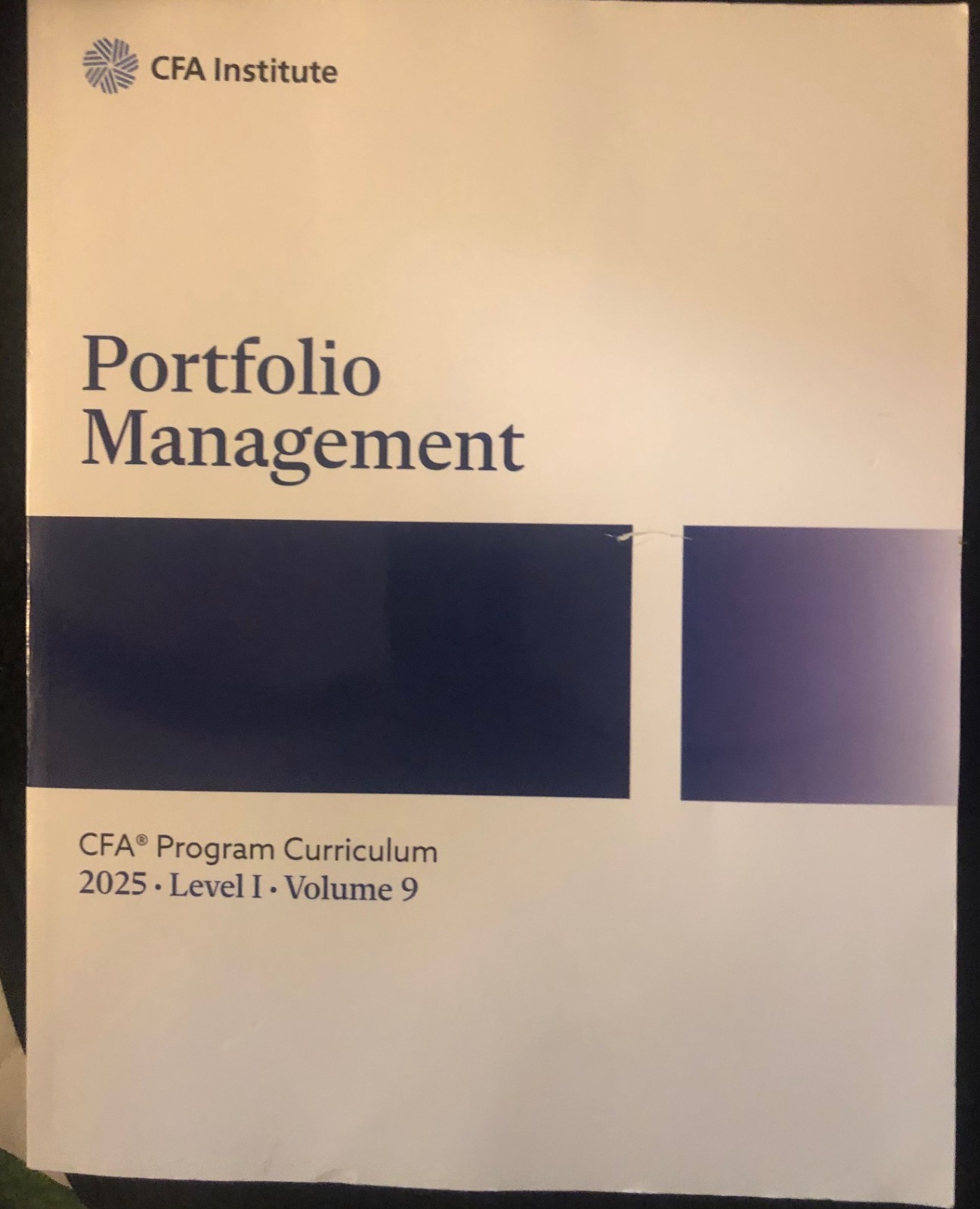Portfolio Management CFA Program Curriculum 2025 Level 1 Volume 9