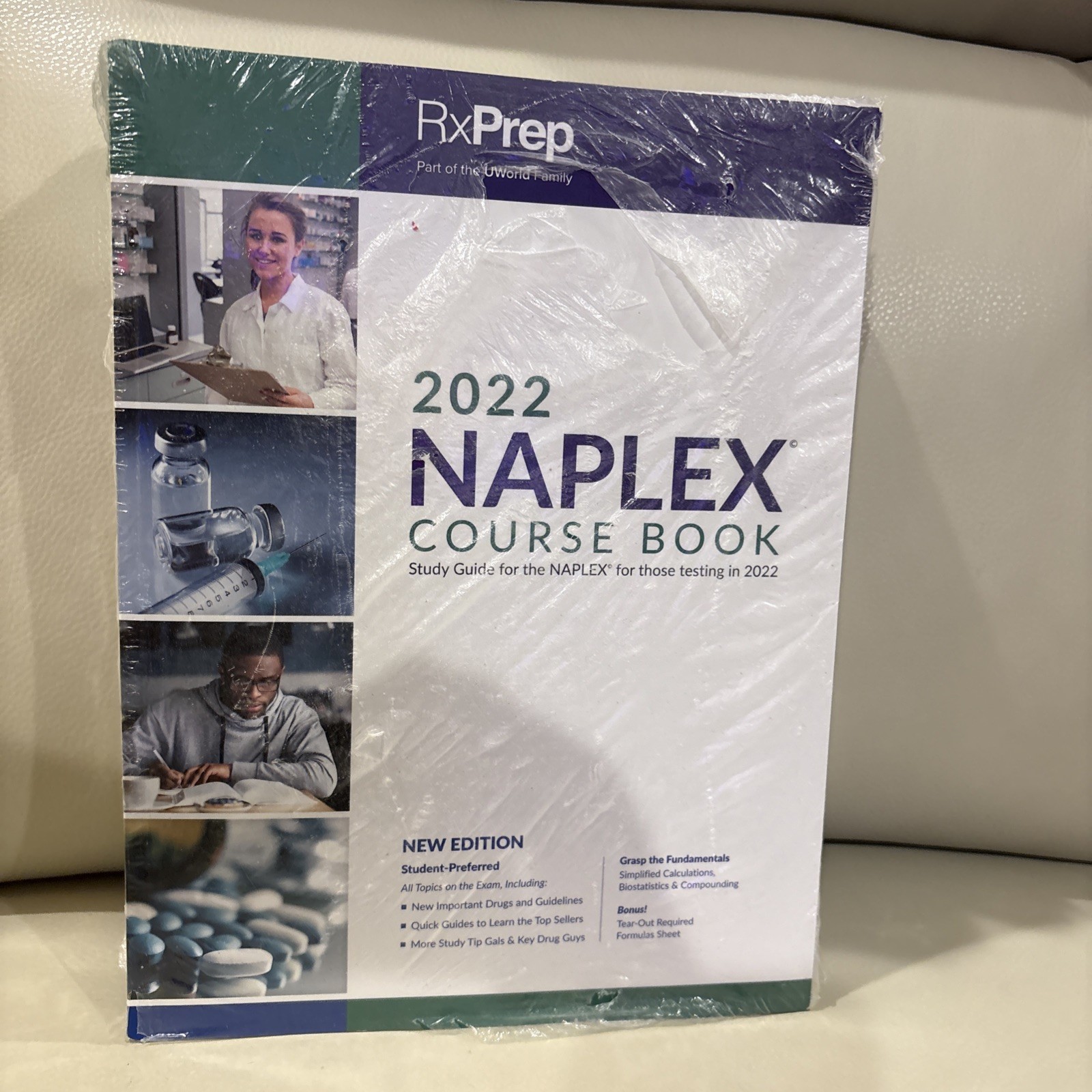 2022 NAPLEX Course Book / RxPrep UWorld Pharmacy Exam Study Guide / Sealed