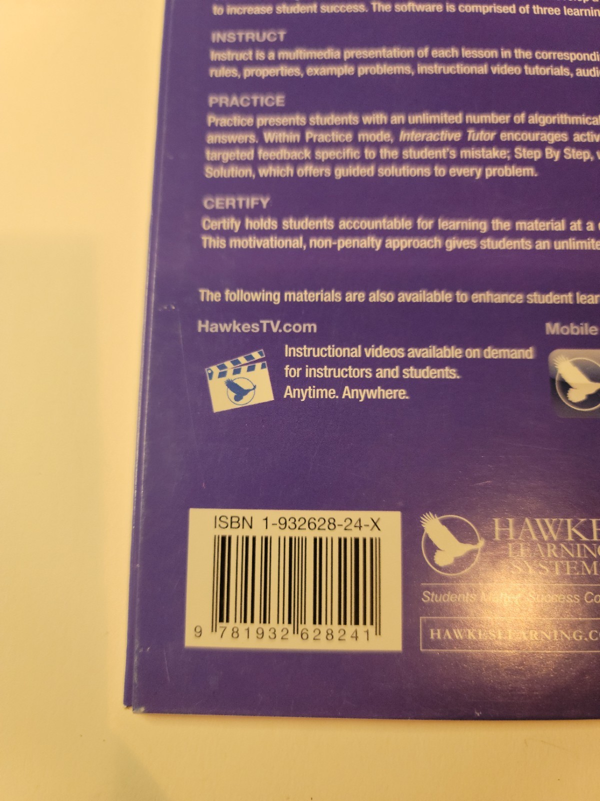 Beginning Statistics Software : Hawkes Learning Systems (SPSS Student Software)