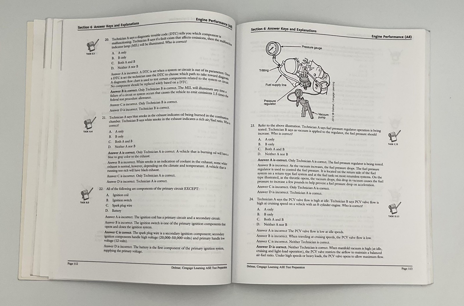 Engine Performance Delmar Cengage Learning Paperback A8 2012 USA