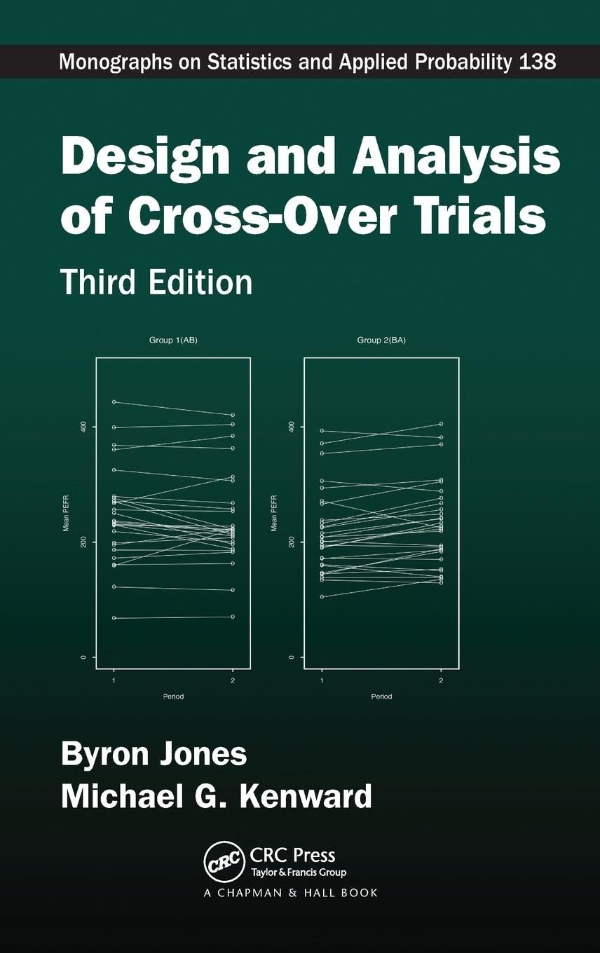 Design and Analysis of Cross-Over Trials (Chapman & Hall/CRC Monographs on S…