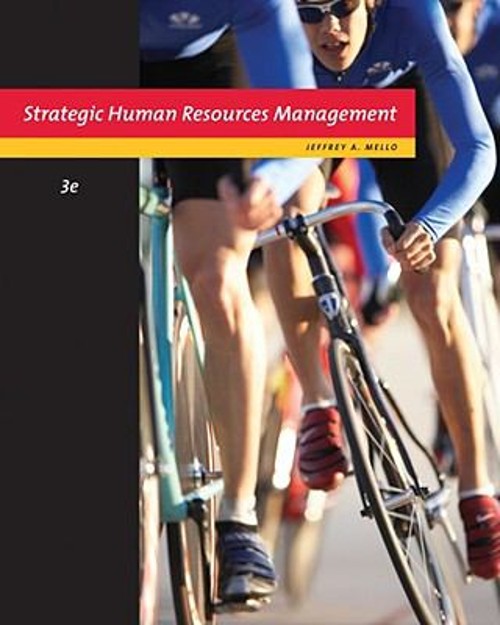 Strategic Human Resource Management Hardcover Jeffrey A. Mello