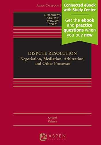 Dispute Resolution: – Hardcover, by Goldberg Stephen B.; – Very Good z