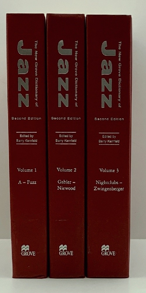 The New Grove Dictionary of Jazz [3 Volume Set] * Second Edition 2002 * Like New