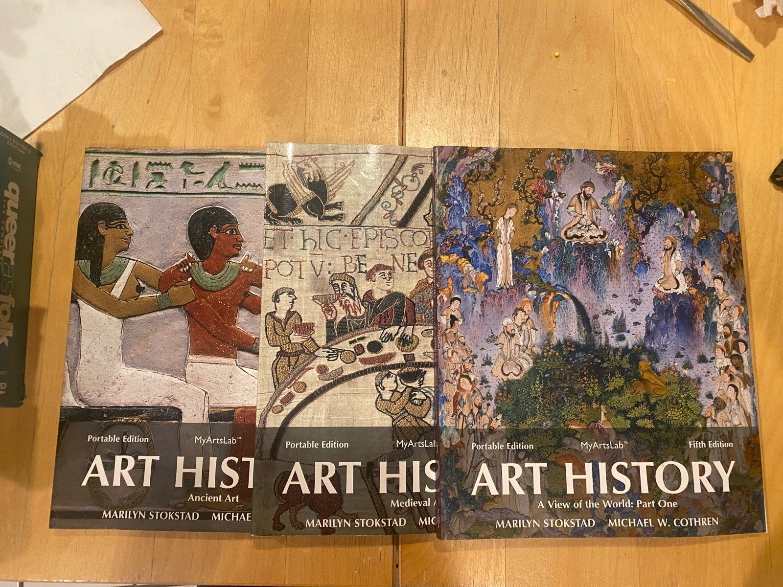 Lot of 3 PBs Art History 1 2 3 Portable 5th Edition Marilyn Stokstad Cothren