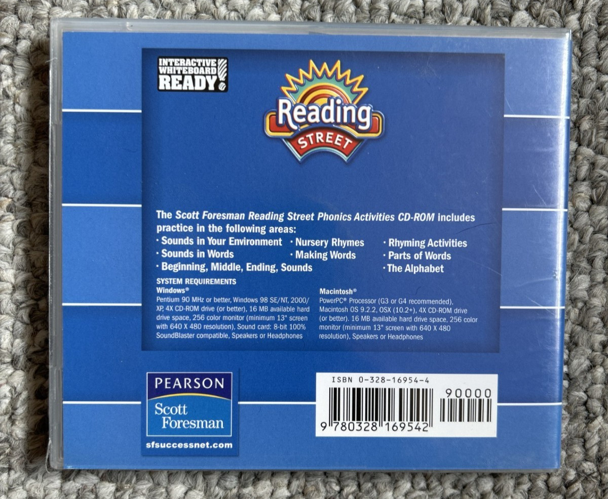 Reading Street Phonics Activities CD-ROM Scott Foresman Grade Kindergarten New