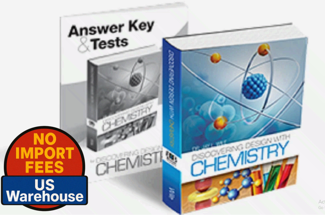 Discovering Design With Chemistry SET High School Science Jay Wile Text & Tests