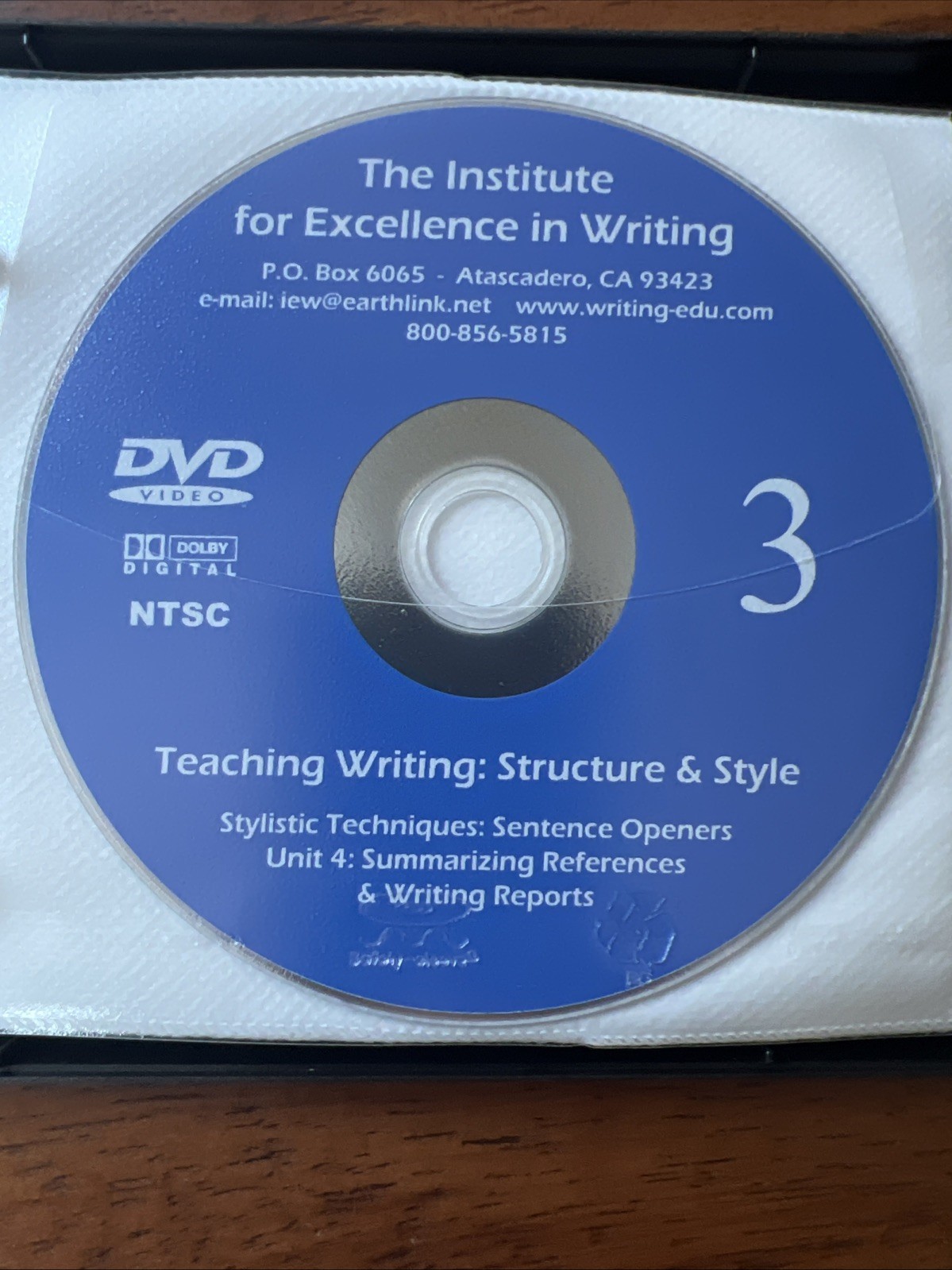 IEW-Teaching Writing: Structure and Style Workbook Binder /DVD Set + Am. History