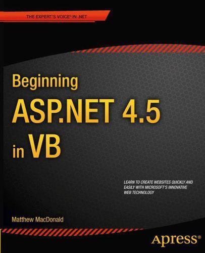 Beginning Asp.net 4.5 in Vb, Paperback by MacDonald, Matthew, Brand New, Free…