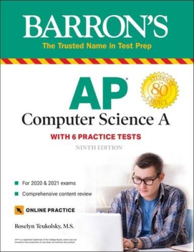 AP Computer Science A: With 6 Practice Tests (Barron&rsquo;s Test Prep) – GOOD