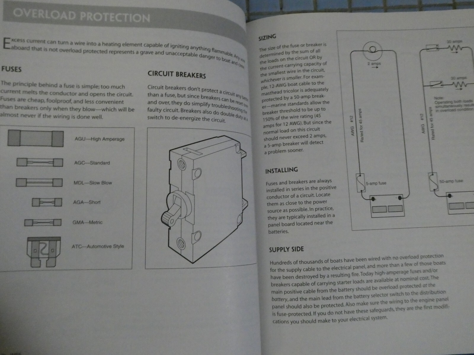 sailboat electrics simplified 176 pages don casey h/c illus pub 1999