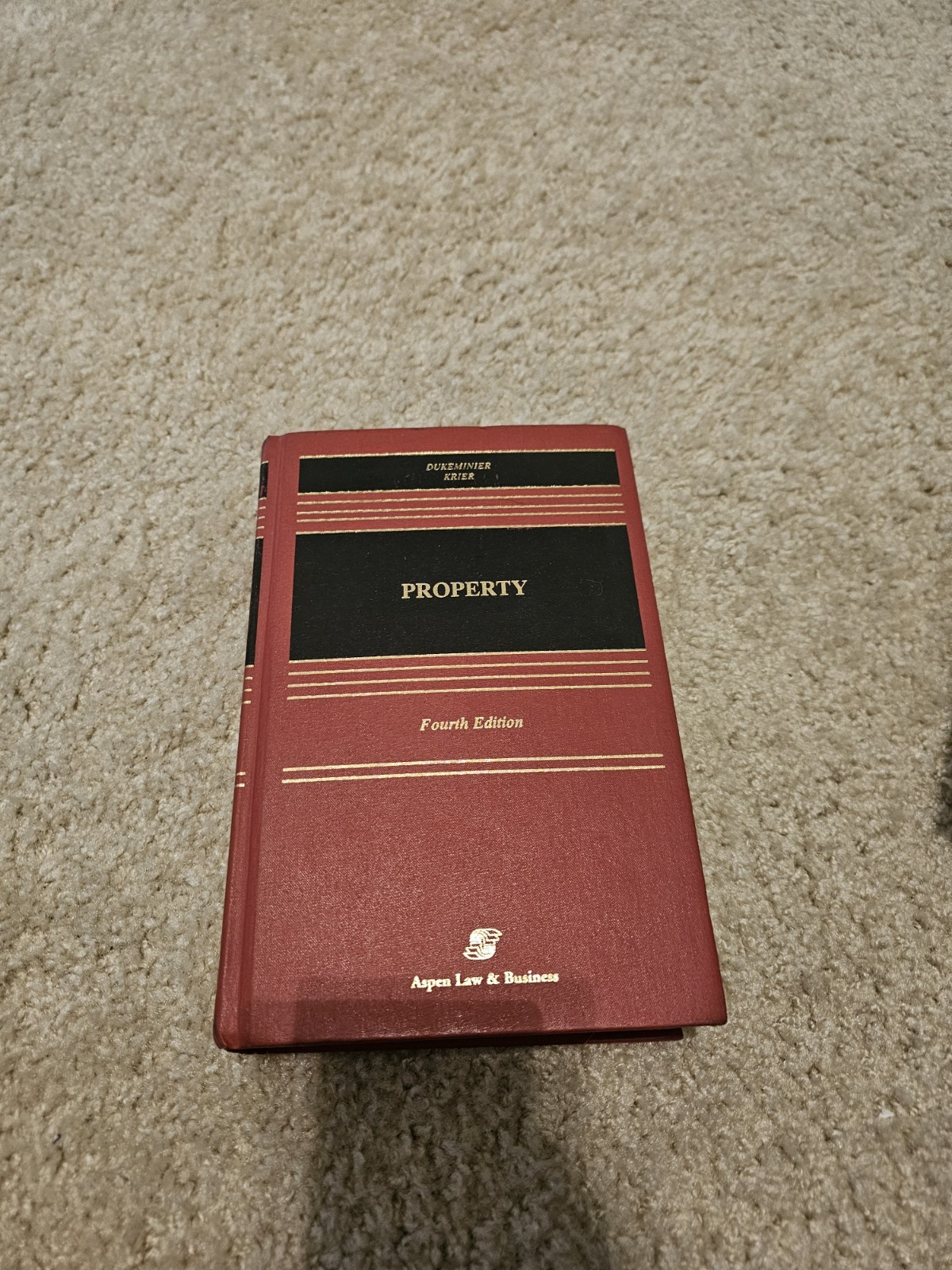 Property 4th Edition Law Book Hardcover